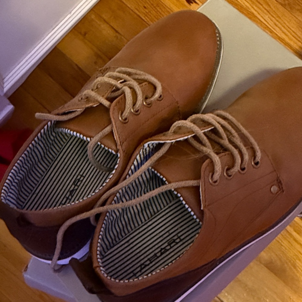 Brown Leather kids Shoes